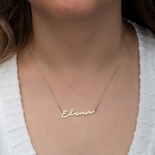 925 ayar gümüş isimli kolye